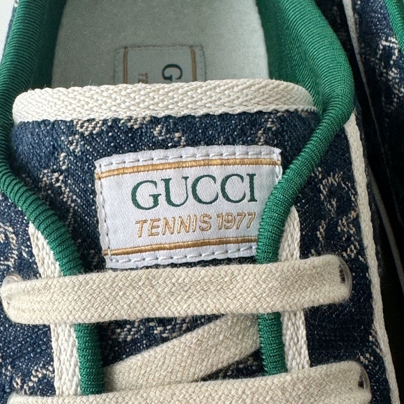 size 13G - Gucci Tennis Denim Sneakers GG print main image 4